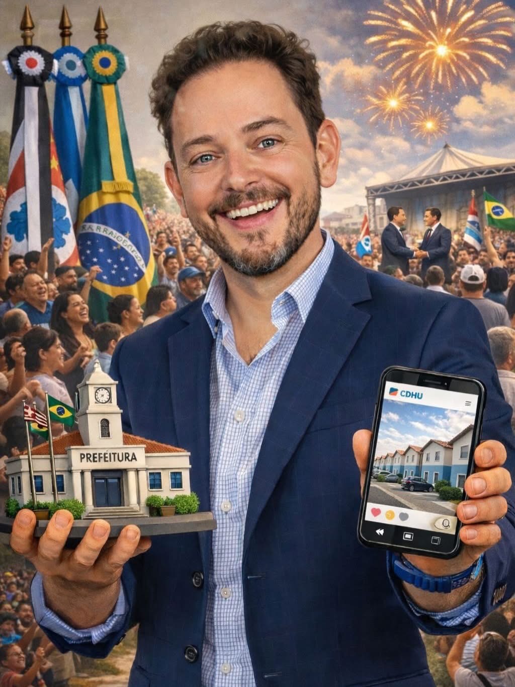 Prefeito Éder Miano com comunidade
